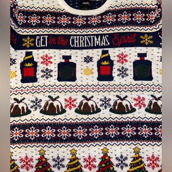 Christmas 🎄 UGLY Sweater "GET in the
CHRISTMAS Spirit" Unisex Festive size Lg - Picture 1 of 3
